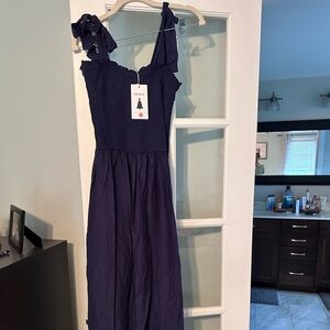 Navy maxi dress